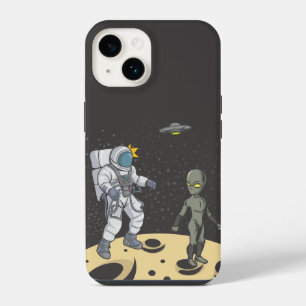 Funda Para iPhone 14 Astronauta y alienígena