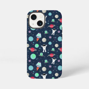 Funda Para iPhone 13 Mini Astronautas Planetas Cohetes y Alienígenas