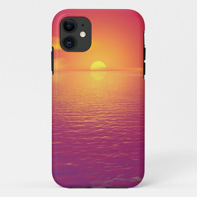 Funda para iPhone atardecer (Reverso)