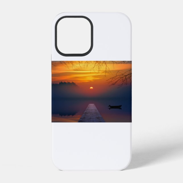 Funda Para iPhone Atardecer Americano (2) (Reverso )