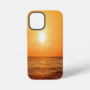 Funda Para iPhone 12 Mini Atardecer del Océano Dorado