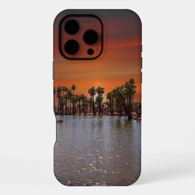 Funda Para iPhone Atardecer en el estuche Papago Park IPhone (Reverso )
