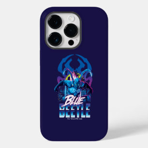 Funda Para iPhone 14 Pro Atardecer en la ciudad de Blue Beetle Retrowave