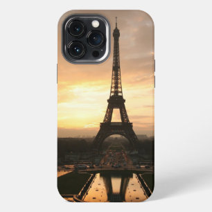 Funda Para iPhone 13 Pro Max Atardecer Romántico Bonito Torre Eiffel París Fran