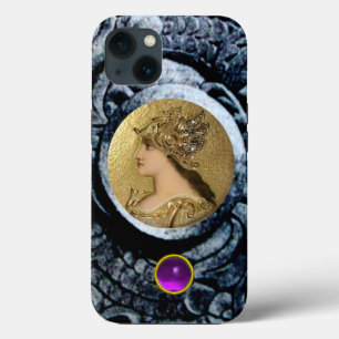 ATENA CON GRIFFINES DE FANTASÍA Y GEMSTONE PURPLE