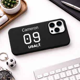 Atleta americano minimalista personalizado monocro