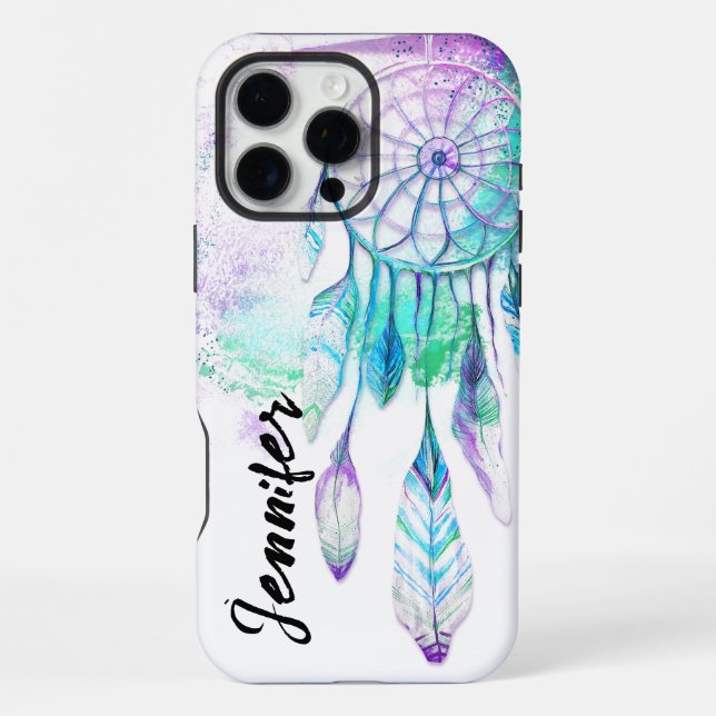 Funda Para iPhone Atrapa Sueños Nativo Americano Boho  (Reverso )