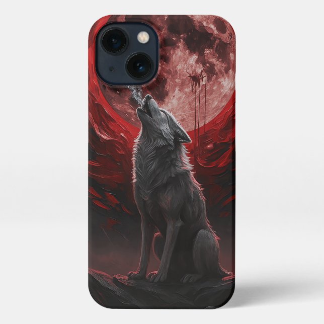 Funda Para iPhone Aúl de la luna sanguínea (Reverso )