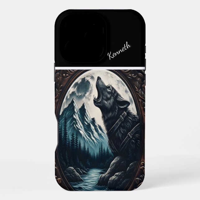 Funda Para iPhone Aúl de Wolf's Moonlit (Reverso )