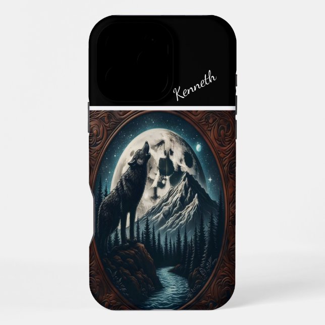 Funda Para iPhone Aúl de Wolf's Moonlit (Reverso )