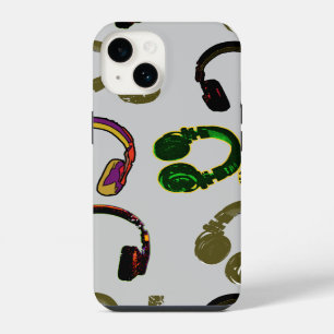 Funda Para iPhone 14 auriculares de disc jockey de música