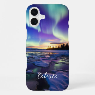 Funda Para iPhone 16 Plus Aurora Borealis Iricent Twilight