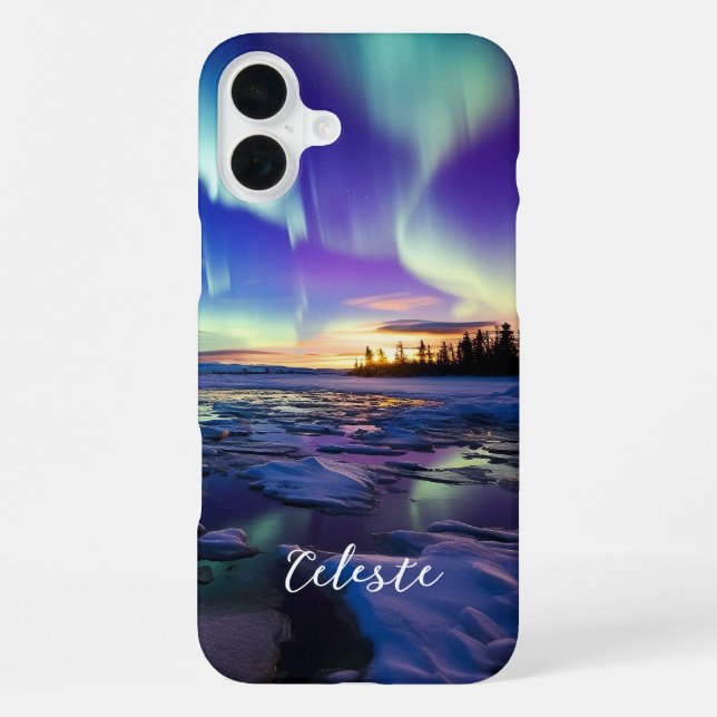Funda Para iPhone Aurora Borealis Iricent Twilight (Reverso )