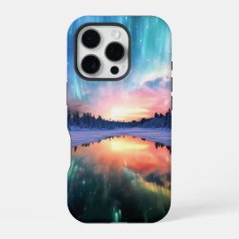 Funda Para iPhone 16 Pro Aurora Borealis, Northern Lights,