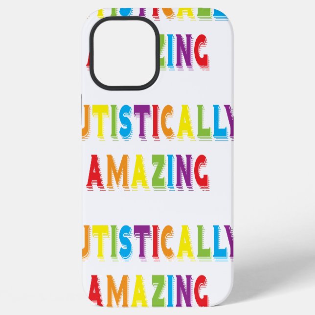 Funda Para iPhone Autistamente Asombroso (Reverso )