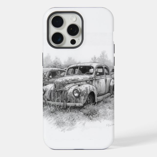 FUNDA PARA iPhone AUTOMOBILE ART (Reverso )