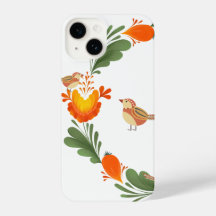 Autumn Bird Folk Art