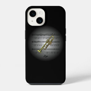 Funda Para iPhone 14 Avant Garde ~ Trompeta en Globo con Partitura