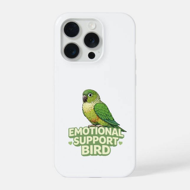 Funda Para iPhone Ave de apoyo emocional Green Cheek Conure (Reverso )