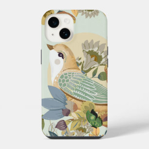 Funda Para iPhone 14 Ave de Arte Popular Nórdico
