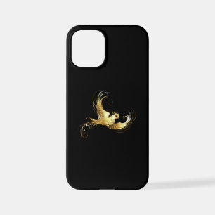 Funda Para iPhone 12 Mini Ave dorada sobre fondo negro