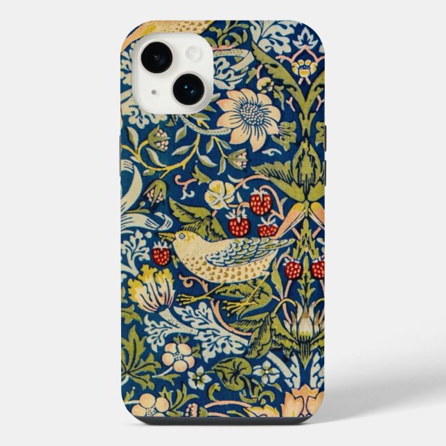 Funda Para iPhone Ave ladrón William Morris Strawberry (Reverso)