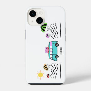 Funda Para iPhone 14 Aventuras Costeras: Sol, Mar y Viajes por Carreter