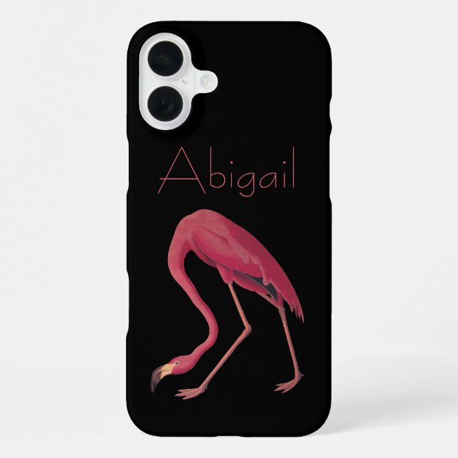 Funda Para iPhone Aves Audubon del Flamingo Americano (Reverso )
