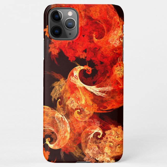 Funda Para iPhone Aves de Fuego de Baile Resumen Arte Glosario (Reverso)