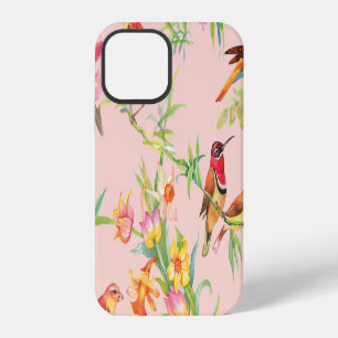 Funda Para iPhone 12 Aves Exóticas: Sin Marea Floral Vintage.