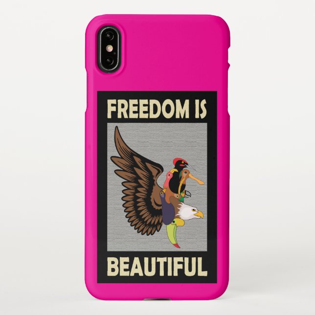 Funda Para iPhone Aves hermosas volando (Reverso)