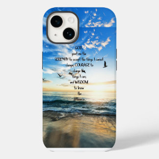 Funda Para iPhone 14 Aves Voladoras En La Oración De La Serenidad Del C
