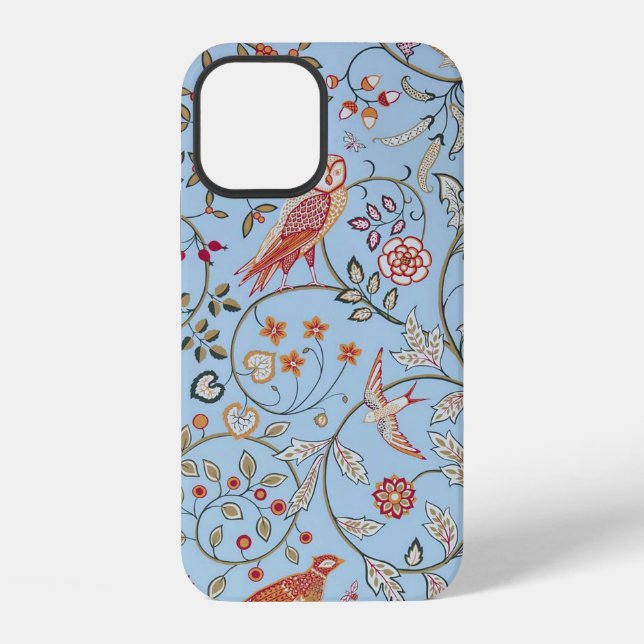 Funda Para iPhone Aves y flores, William Morris (Reverso )