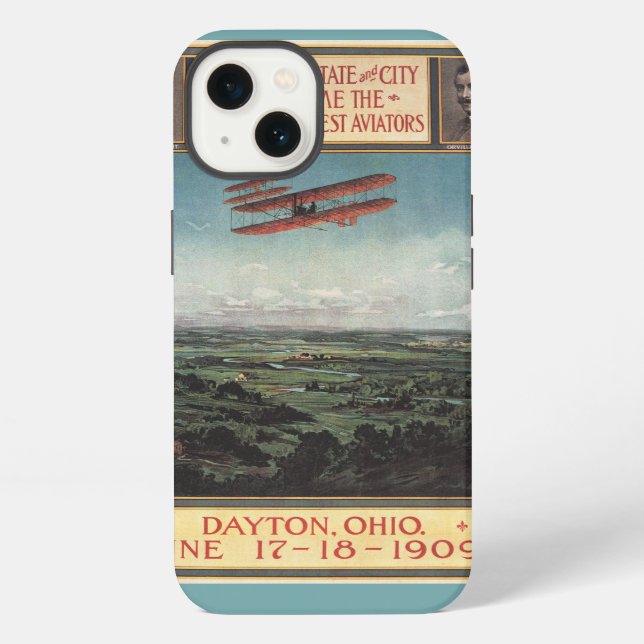 Funda Para iPhone Avión de los hermanos de Wright (Reverso )