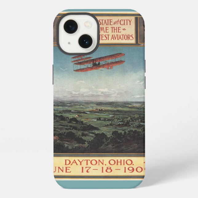 Funda Para iPhone Avión de los hermanos de Wright (Reverso )