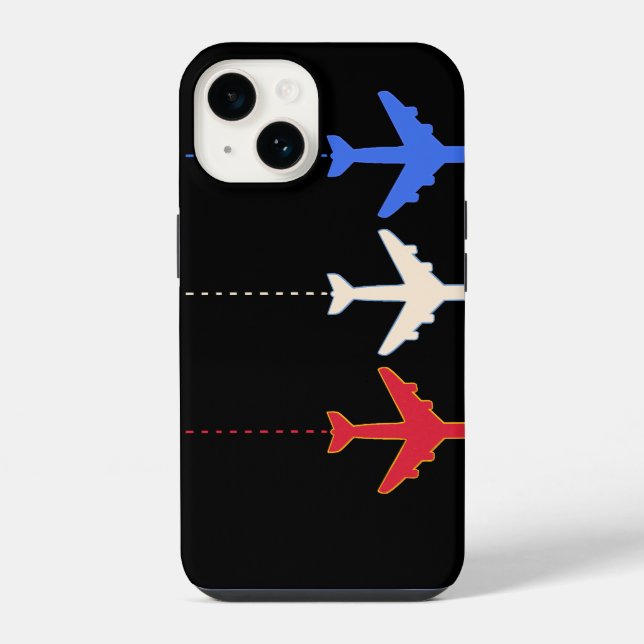 Funda Para iPhone Aviones de aerolíneas (Reverso )