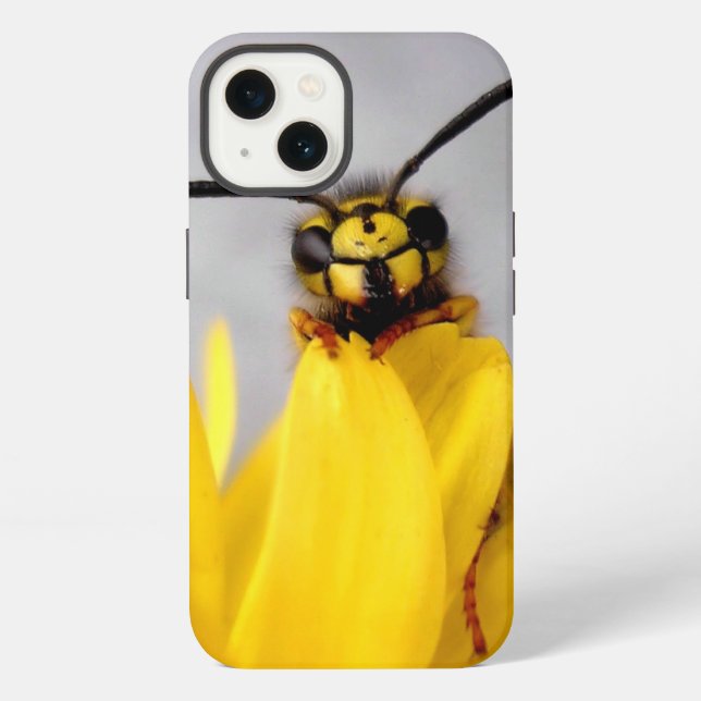 Funda Para iPhone Avispa Divertida (Reverso )