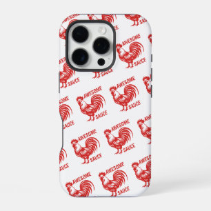 Funda Para iPhone 16 Pro Awesome Sauce Rooster Funny