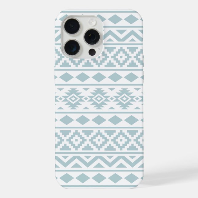 Funda Para iPhone Aztec Essence Ptn III Huevo de pato azul sobre bla (Reverso )