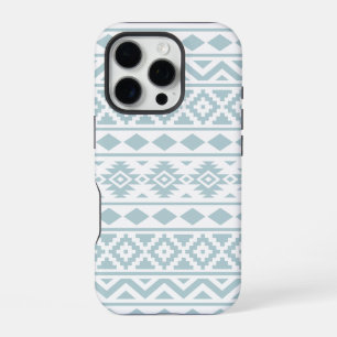 Funda Para iPhone 16 Pro Aztec Essence Ptn III Huevo de pato azul sobre bla