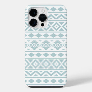 Funda Para iPhone 14 Pro Max Aztec Essence Ptn III Huevo de pato azul sobre bla