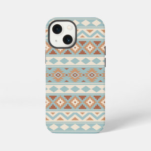 Funda Para iPhone 13 Mini Aztec Essence Ptn IIIb Blue Cream Terracottas
