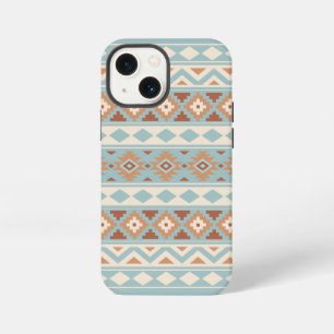 Funda Para iPhone 13 Mini Aztec Essence Ptn IIIb Blue Cream Terracottas