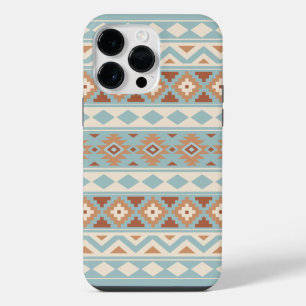 Funda Para iPhone 14 Pro Max Aztec Essence Ptn IIIb Blue Cream Terracottas
