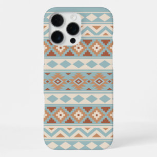 Funda Para iPhone 16 Pro Max Aztec Essence Ptn IIIb Blue Cream Terracottas