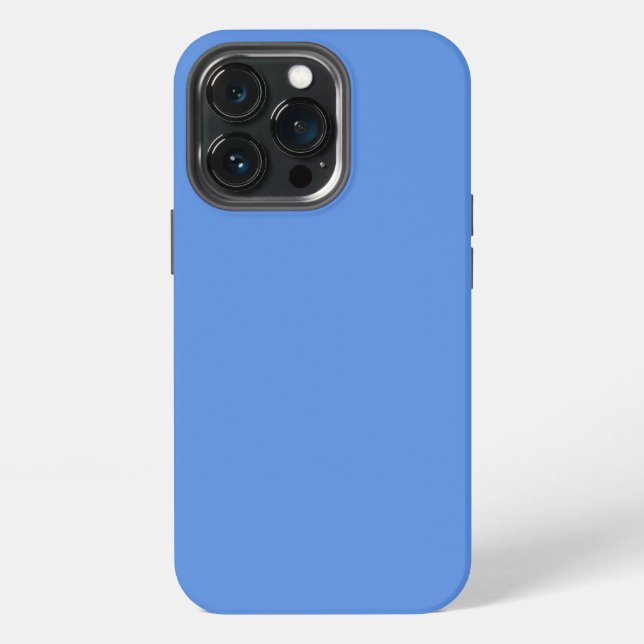 Funda Para iPhone Azul añil claro sólido (Reverso )