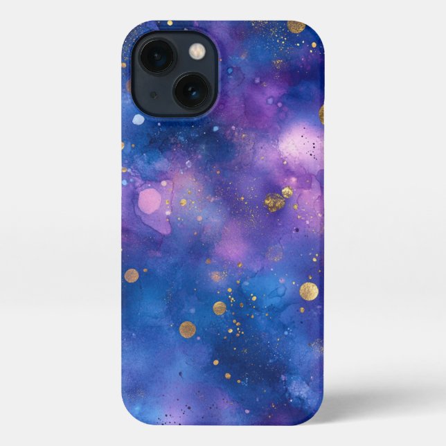 Funda Para iPhone Azul bonito elegante (Reverso )