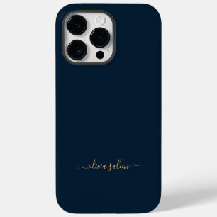 Funda Para iPhone 14 Pro Max Azul dorado personalizado