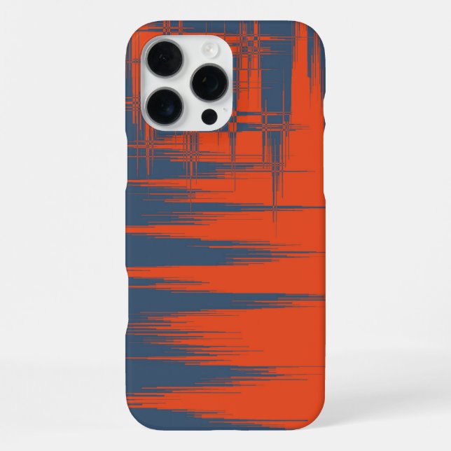 Funda Para iPhone Azul marino y naranja (Reverso )