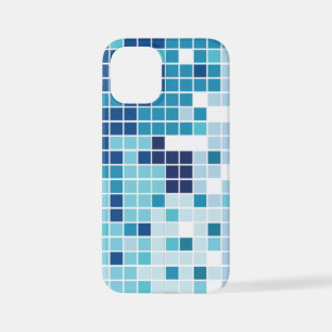 Funda Para iPhone 12 Mini azul, mosaico